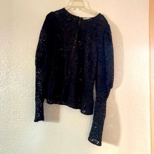 Black lace shirt